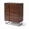 **Houten Kast met Metalen Onderstel**