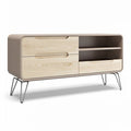 **Moderne houtlook tv-meubel met opbergruimte**